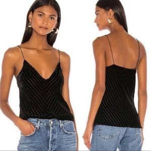 Like new! Cami NYC Olivia Velvet Chevron - Black